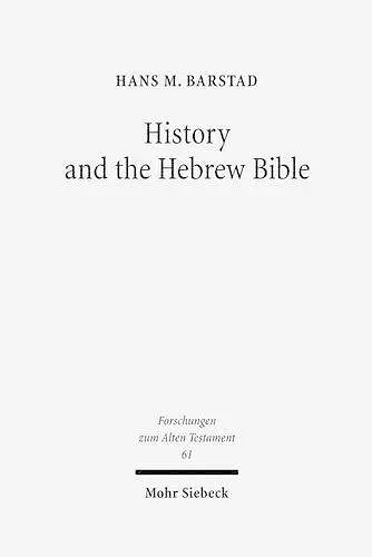 History and the Hebrew Bible cover