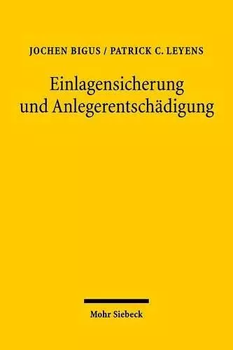 Einlagensicherung und Anlegerentschädigung cover