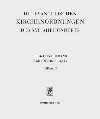 Die evangelischen Kirchenordnungen des XVI. Jahrhunderts cover