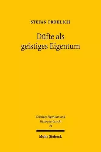 Düfte als geistiges Eigentum cover