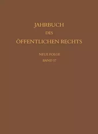 Jahrbuch des öffentlichen Rechts der Gegenwart. Neue Folge cover