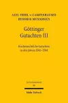 Göttinger Gutachten III cover