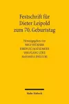 Festschrift für Dieter Leipold zum 70. Geburtstag cover