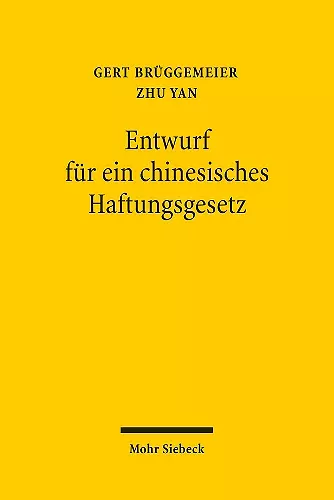 Entwurf für ein chinesisches Haftungsgesetz cover