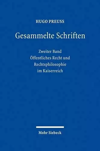 Gesammelte Schriften cover