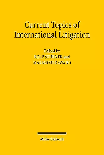 Current Topics of International Litigation cover