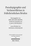 Pseudepigraphie und Verfasserfiktion in frühchristlichen Briefen cover