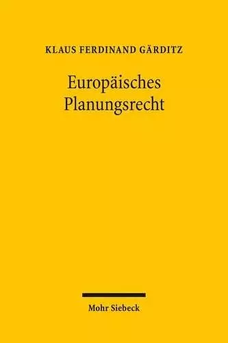 Europäisches Planungsrecht cover