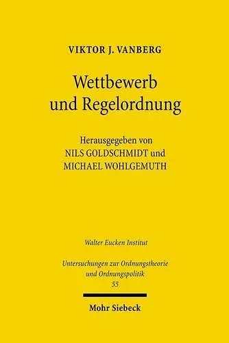 Wettbewerb und Regelordnung cover