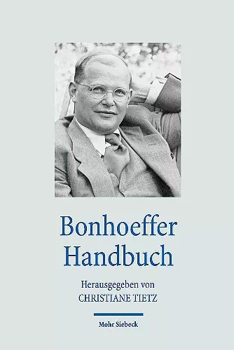 Bonhoeffer Handbuch cover