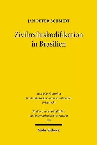 Zivilrechtskodifikation in Brasilien cover