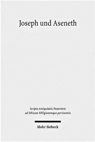 Joseph und Aseneth cover