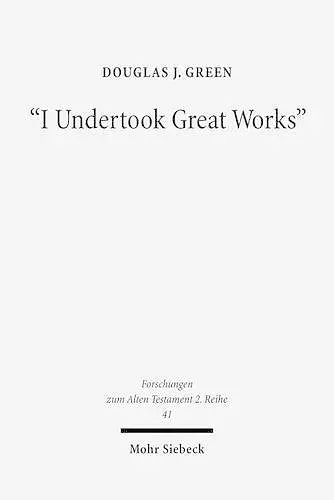"I Undertook Great Works" cover