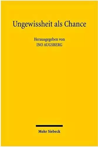 Ungewissheit als Chance cover