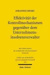 Effektivität der Kontrollmechanismen gegenüber dem Unternehmensinsolvenzverwalter cover