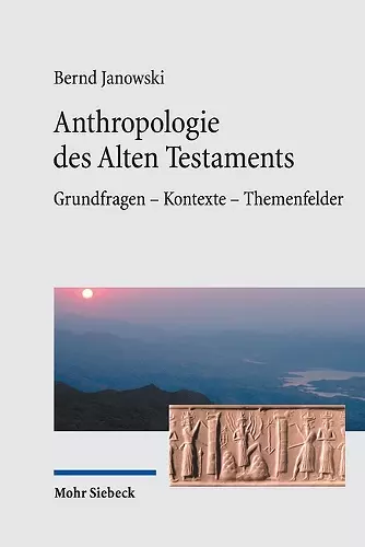 Anthropologie des Alten Testaments cover
