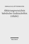 Abkürzungsverzeichnis hebräischer Grabinschriften (AHebG) cover