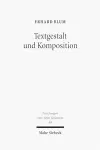 Textgestalt und Komposition cover