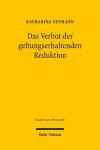 Das Verbot der geltungserhaltenden Reduktion cover