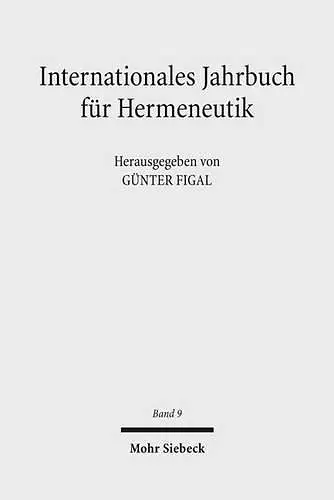 Internationales Jahrbuch für Hermeneutik cover