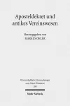 Aposteldekret und antikes Vereinswesen cover