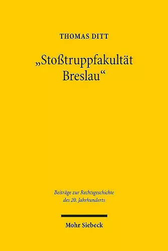 "Stoßtruppfakultät Breslau" cover