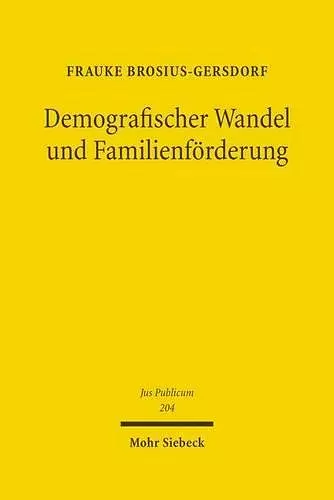 Demografischer Wandel und Familienförderung cover