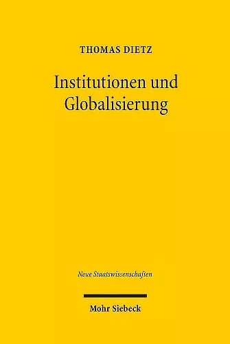 Institutionen und Globalisierung cover