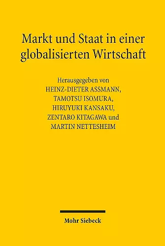 Markt und Staat in einer globalisierten Wirtschaft cover