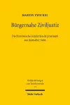 Bürgernahe Ziviljustiz: Die französische juridiction de proximité aus deutscher Sicht cover