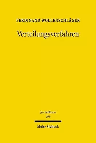 Verteilungsverfahren cover