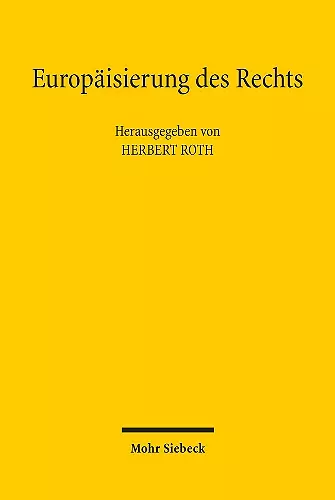 Europäisierung des Rechts cover