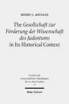The Gesellschaft zur Förderung der Wissenschaft des Judentums in Its Historical Context cover