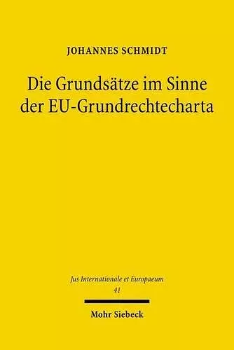 Die Grundsätze im Sinne der EU-Grundrechtecharta cover