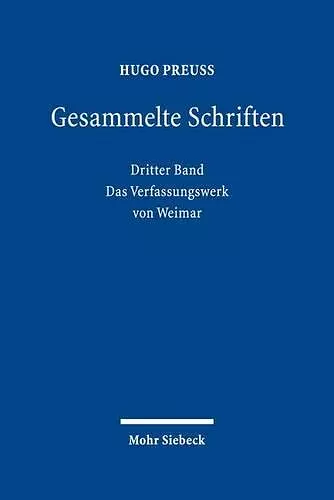 Gesammelte Schriften cover