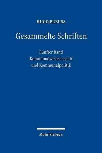 Gesammelte Schriften cover