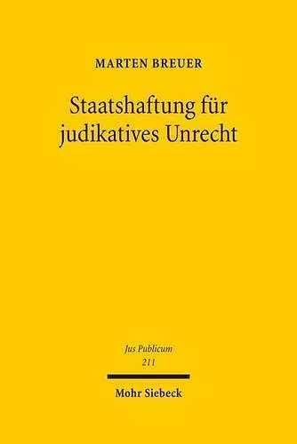 Staatshaftung für judikatives Unrecht cover