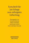 Festschrift für Jan Schapp zum siebzigsten Geburtstag cover