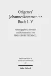 Origenes' Johanneskommentar Buch I-V cover