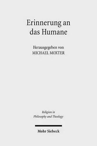 Erinnerung an das Humane cover