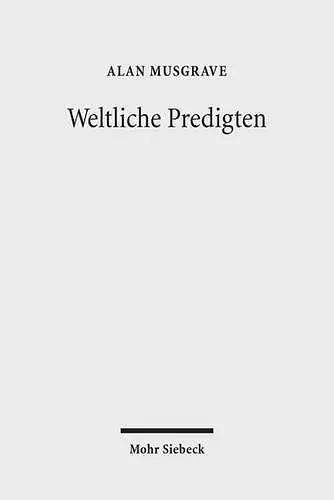 Weltliche Predigten cover