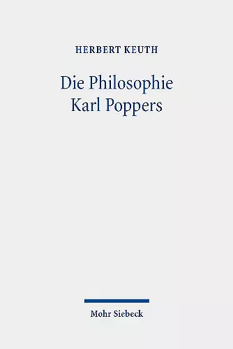 Die Philosophie Karl Poppers cover