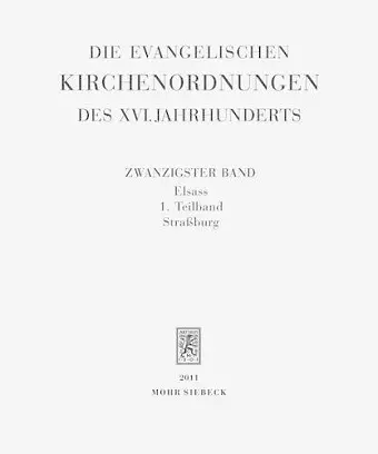 Die evangelischen Kirchenordnungen des XVI. Jahrhunderts cover