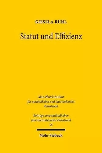 Statut und Effizienz cover