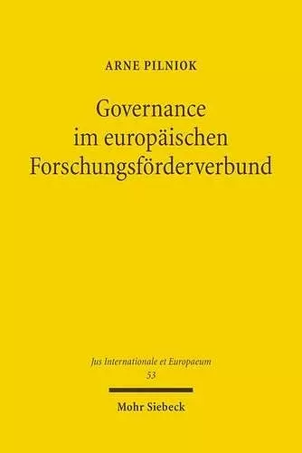 Governance im europäischen Forschungsförderverbund cover