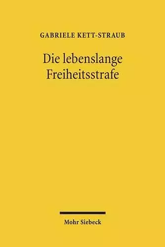 Die lebenslange Freiheitsstrafe cover