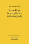 Permeabilität im europäischen Verfassungsrecht cover