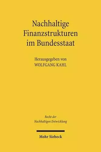 Nachhaltige Finanzstrukturen im Bundesstaat cover