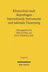 Klimaschutz nach Kopenhagen - Internationale Instrumente und nationale Umsetzung cover