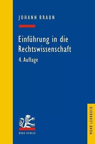 Einführung in die Rechtswissenschaft cover